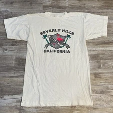 1980s Beverly Hills Rodeo Drive T-Shirt Size L Single Stitch California Vintage