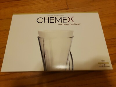 Chemex FP-2 bonded coffee filters 1-3 cup coffee maker half circles - 100  count | eBay
