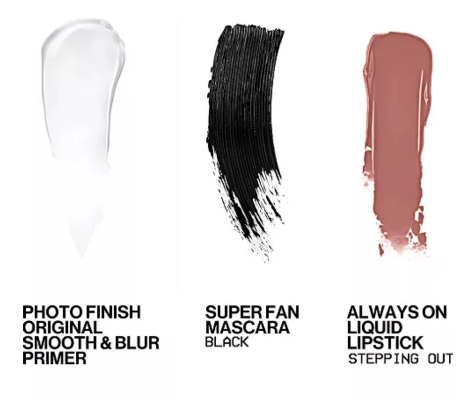 Smashbox Photo Finish Trio Gift Box Set 3 Mini Size Lip Glosses Primer & Mascara - Image 2 of 2