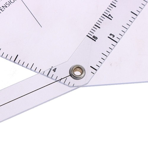 Medical Protractor Professional Spinal Ruler Portable Finger Goniometer - Picture 4 of 14