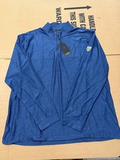 NWT MEN'S GREG NORMAN 1/4 ZIP PULLOVER, SIZE: XL, COLOR: NAVY HEATHER M29 