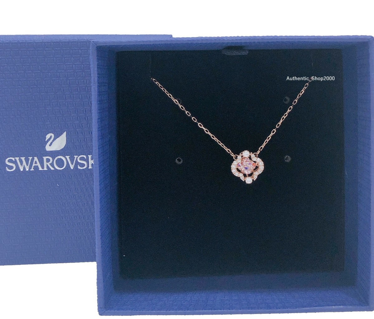 NEW Authentic SWAROVSKI Rose Gold Sparkling Dance Pink Clover