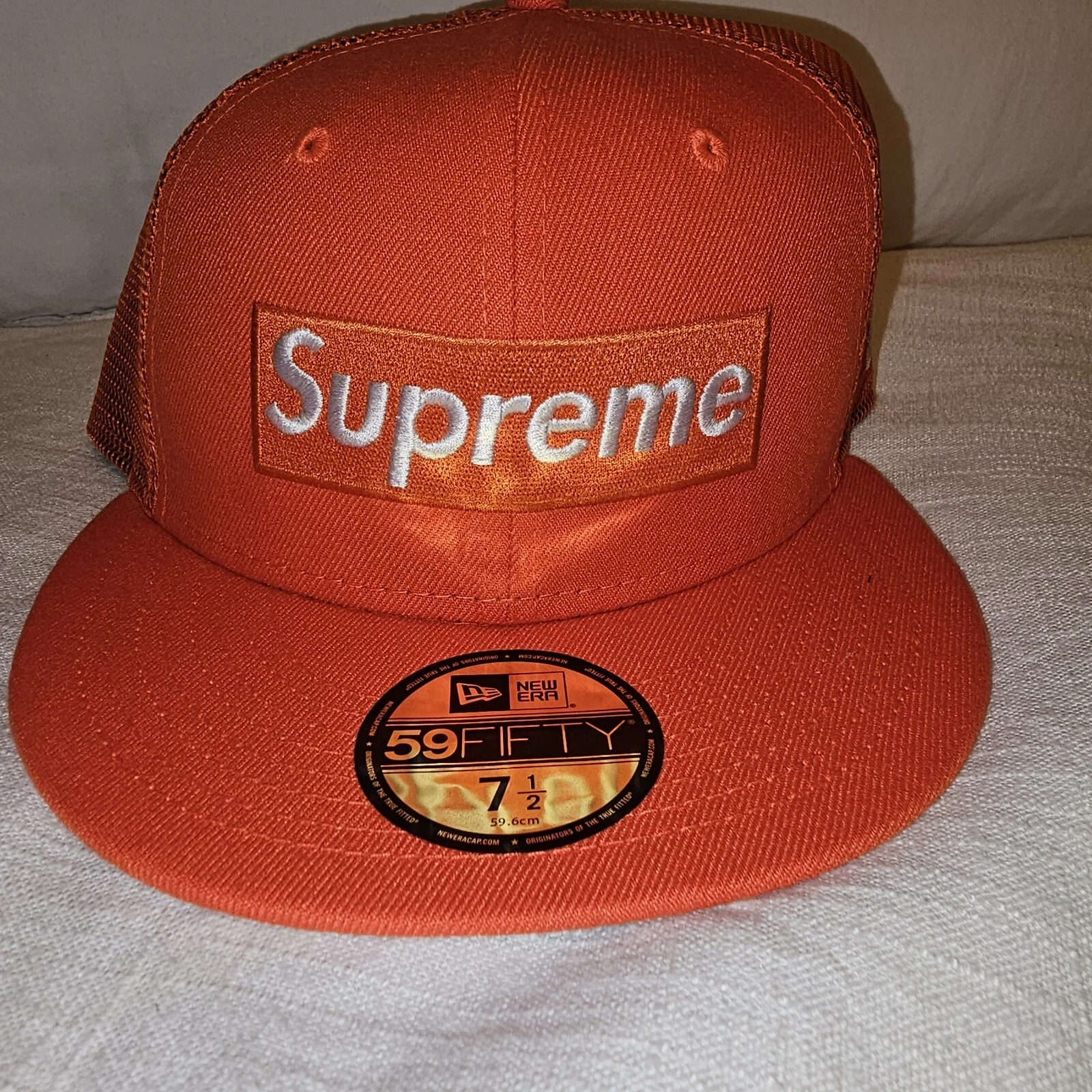 Chapeau Orange Supreme Homme 7 1/2 Tout NEUF