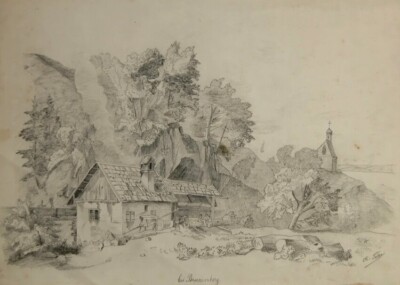 bei Brunenberg Brunnenberg von Karl Fehr um 1830 bis 1850