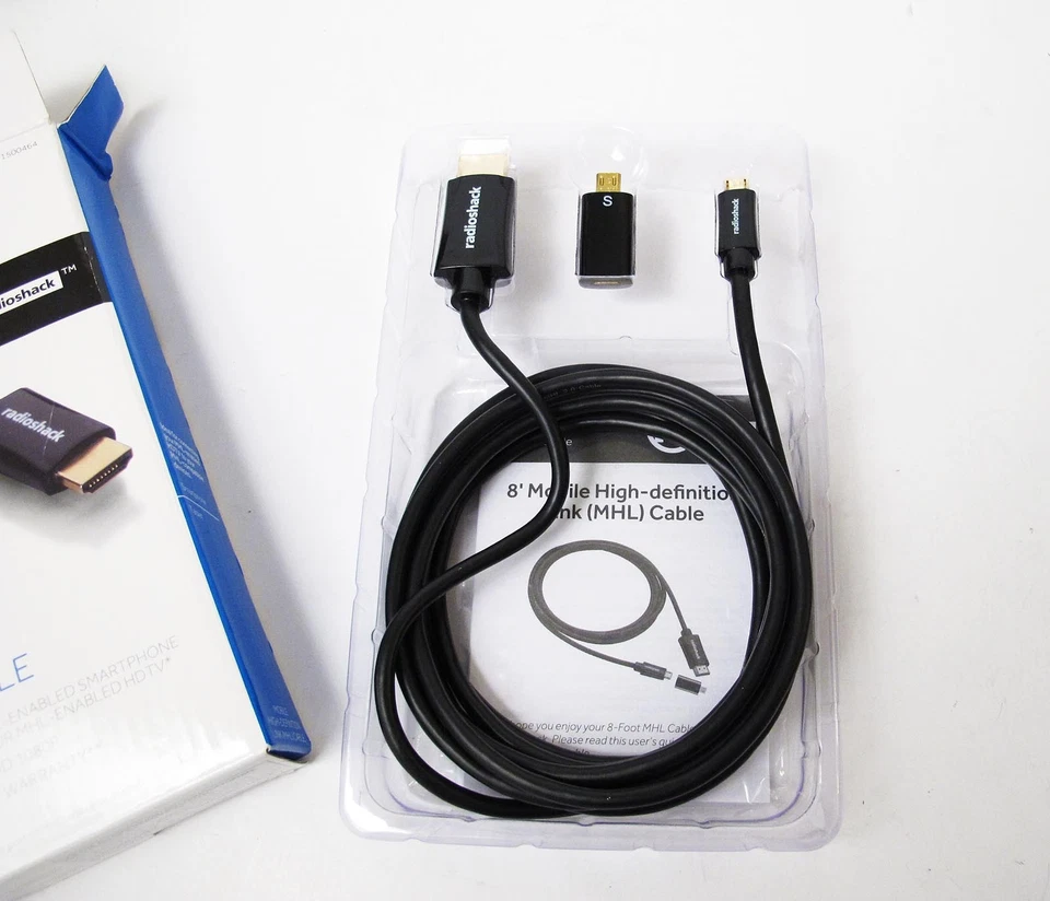 Radioshack MHL 8 Foot Mobile Hi Def Cable Supports Full HD 1080P New in Box - Image 4 of 4