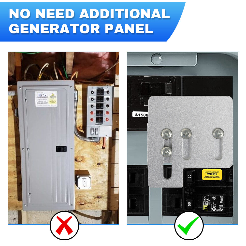 Generator Interlock Kit For Square D QO & Homeline 150 & 200 Amp  Panels