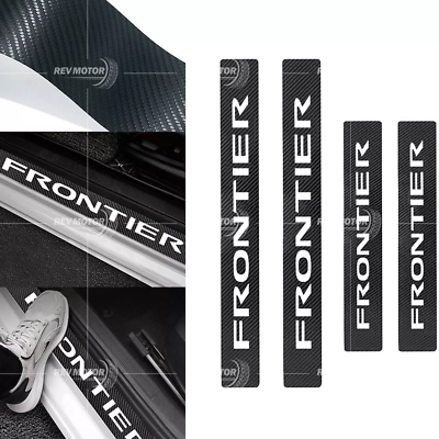 #ad Accessories Car Door Sill Cover Scuff Plate Protector Trim Stickers For Frontier $18.99