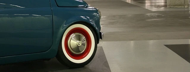 Juego de molduras de inserción de neumático portawall de pared blanco ATLAS 10 pulgadas x4 Austin mini cooper Foto 3 de 4