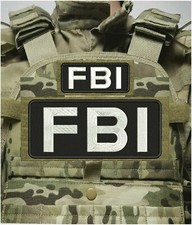 FBI embroidery patches 4x10 and 2x5 hook on b...
