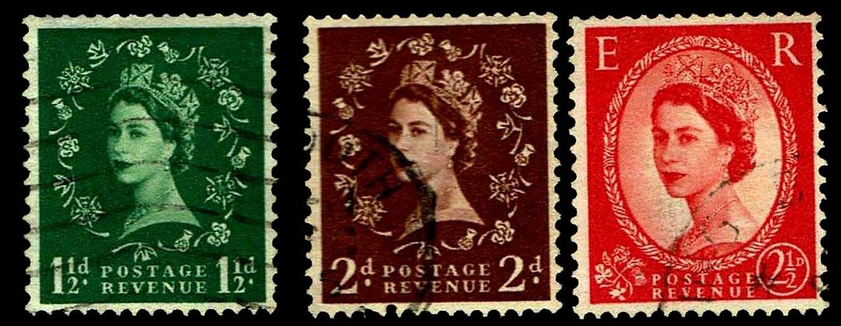 ELIZABETHさま　ご確認用 1952-54 GB Queen Elizabeth Used Definitives - VF - CV$12.30 (ESP