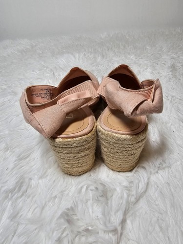 Ralph Lauren Women's Espadrille Wedge Pump Pink - Size 6.5B - Picture 3 of 7
