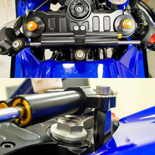 CNC Steering Damper Stabilizer Bracket Mounting Kit For Yamaha YZF R7 2021-2023 - Picture 10 of 20
