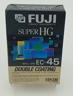 FUJI SUPER HG EC 45 VHS-C Kassette neu