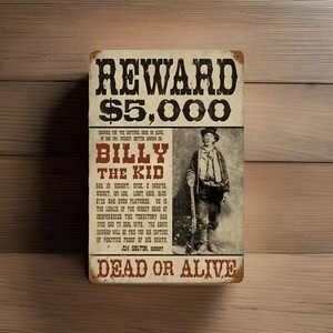 Billy The Kid Vintage Man Cave Wall Art