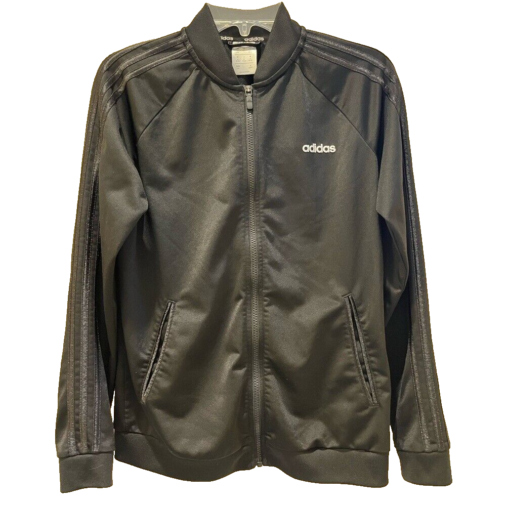 Adidas Women's Workout Jacket Size M - Black 100% Recycle  Polyester  Activewear