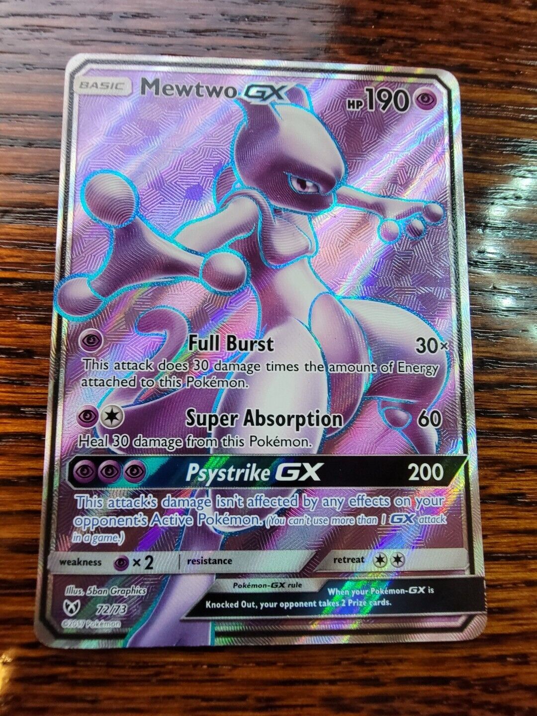 Carta Pokemon Mewtwo GX Português Original Copag 72/73 ou 31/68