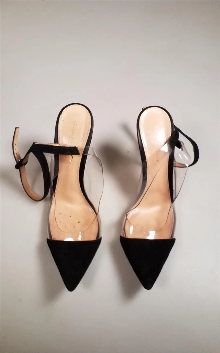 Gianvito rossi plexi shop ankle strap