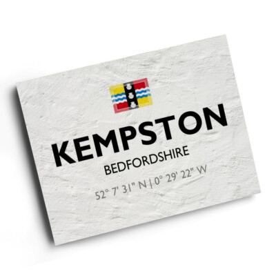 A4 DRUCK - Kempston, Bedfordshire - Lat/Long TL0348