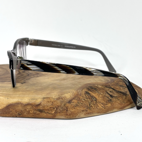 Seraphin Glasses Frames Only Victoria 8723 Brown Horn & Black Japan 55-18-145 - Picture 5 of 9