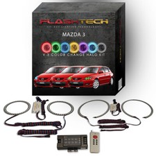 Rgb Multi Color Led Halo Kit With Rf Remote For 2004-2009 Mazda 3 Headlights Rgb Multi Color Led Halo Kit With Rf Remote For 2004-2009 Mazda 3 Headlights