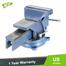 6" Mechanic Bench Vise Table Top Clamp Press Locking Swivel Base Heavy Duty New
