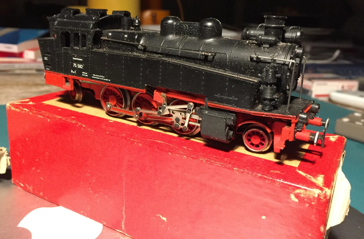 Locomotive à Vapeur Gützold HO DR BR 03.1020.1, époke 4, Analogique, Noire/rouge