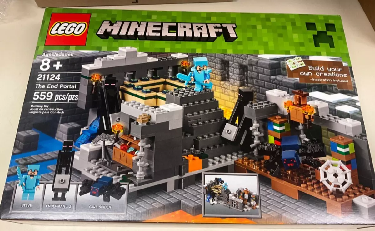 LEGO Minecraft The End Portal 21124 with Cave Spider! 