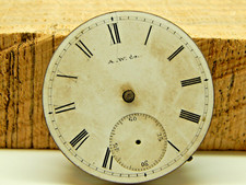 Antique Waltham Pocket Watch Movement 18S 7J Grade Sterling Circa 1886