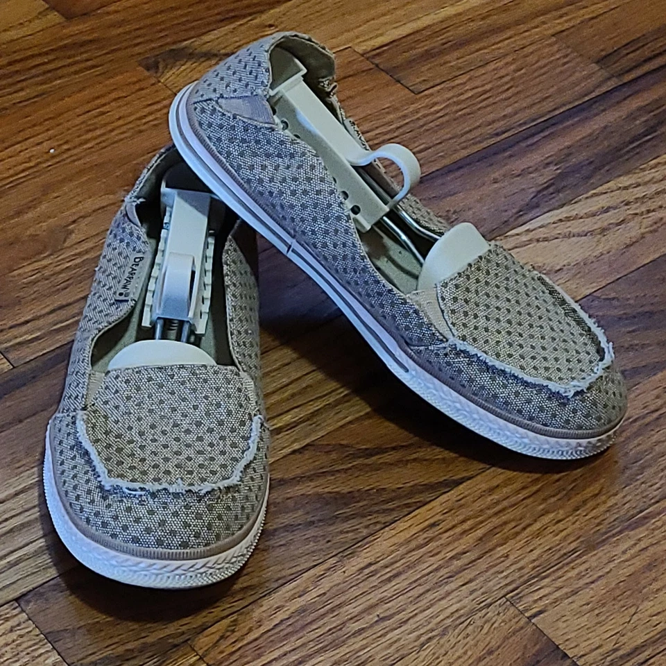 Bearpaw Zapatos Sin Cordones Cómodos Informales Mocasines Marrón Punteado Rosa Para Mujer 7 Usados en Excelente Condición Foto 2 de 4