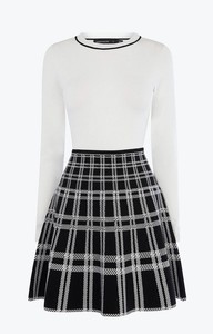 checked skirt skater dress karen millen