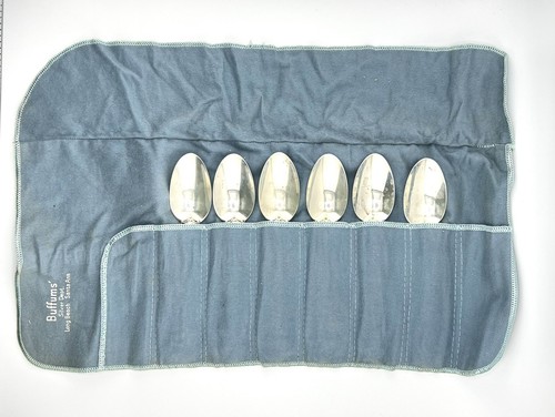 Antique Wallace .925 Sterling Silver Grande Baroque Spoon - Set of 6 - 6-1/8" - Picture 10 of 12