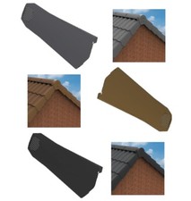 Manthorpe Universal Dry Verge for Gable Apex Roof - Tile End Cap & Ridge End Cap