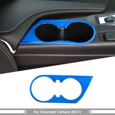 Front Console Gear Cup Holder Cover Trim Bezel For Chevrolet Camaro 2017+ Blue