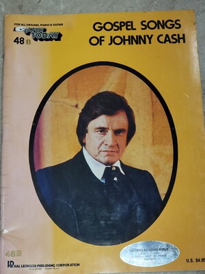 Johnny Cash Gospel Songs E-Z Play Today 48 Songbook Piano Organ Guitar Hal Leona