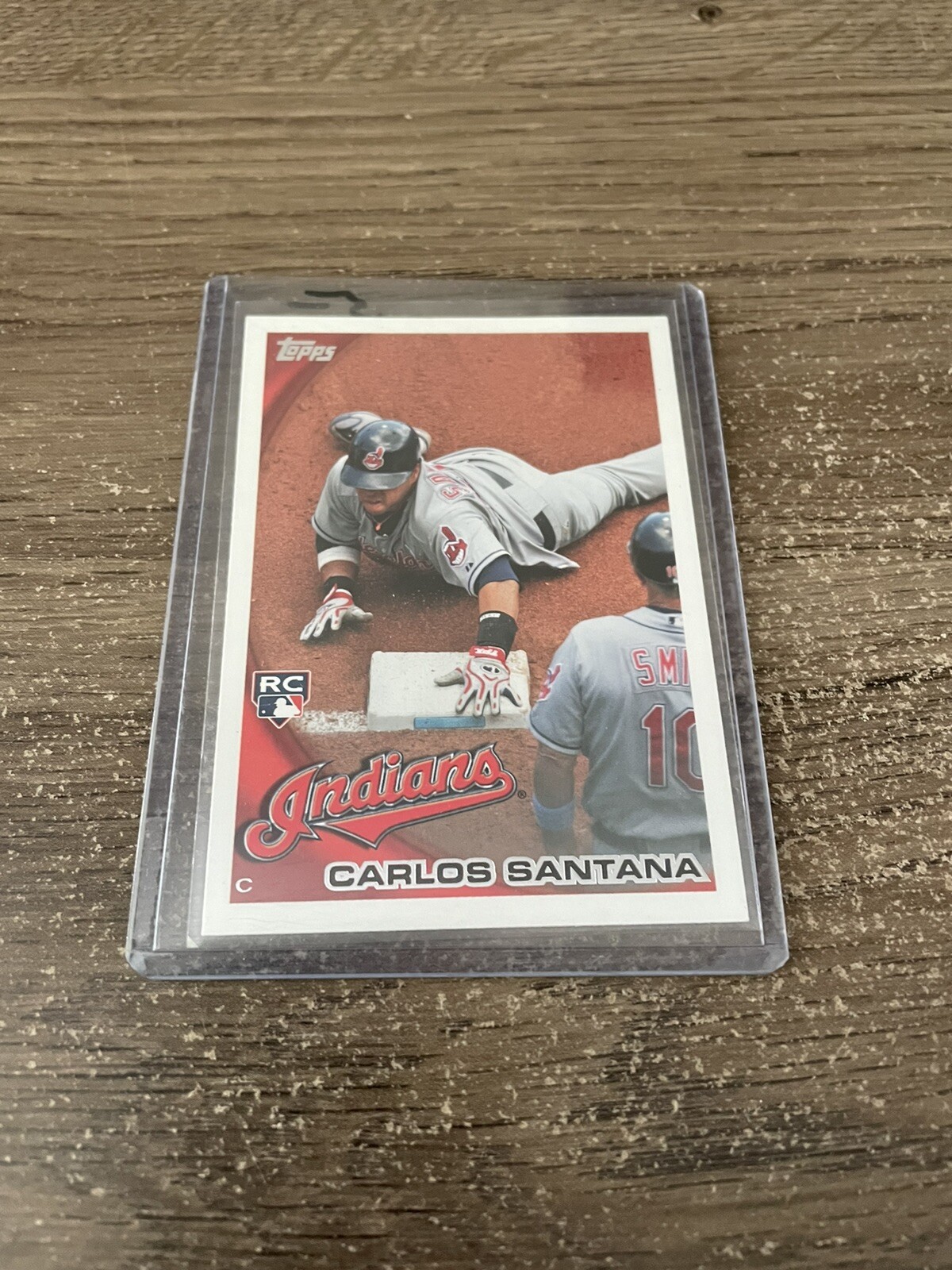 2010 Topps Update Carlos Santana Rookie Card Cleveland Indians #330
