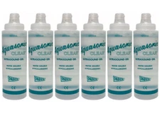 6 Pack, Parker Aquasonic Clear Gel Ultrasound Gel Clear 8.5 oz Bottle REF 03-08