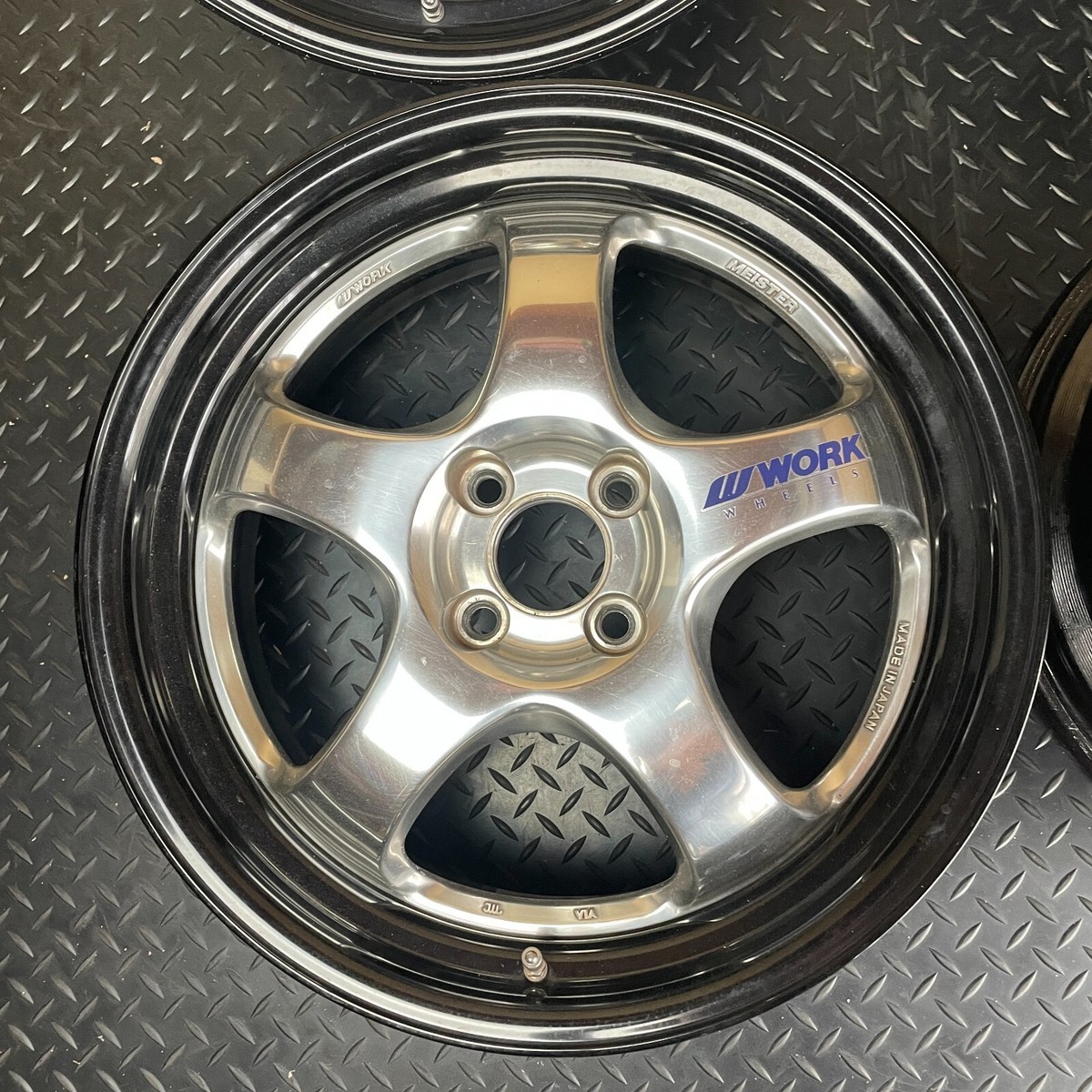 クラシック MEISTERRWERKE Work Meister S1 3P 4x114.3 18x10+16 L Disk Silver - Threepieceus
