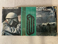 Strombecker Monaco 1/32 slot car set with 35' of track, and box