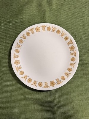 Vintage Corning Corelle Golden Butterfly Luncheon Plate - 8.5 inches across VTG