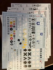 40K Space Marines Vehicle Transfer Sheets 2023 Decals Raptors Fists Salamanders