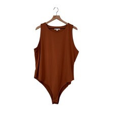 And Now This Macys Womens Sleeveless Copper Brown Bodysuit Size 3X