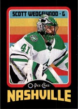 2024-25 O-PEE-CHEE OPC RETRO BLACK BORDER SCOTT WEDGEWOOD 016/100 NASHVILLE