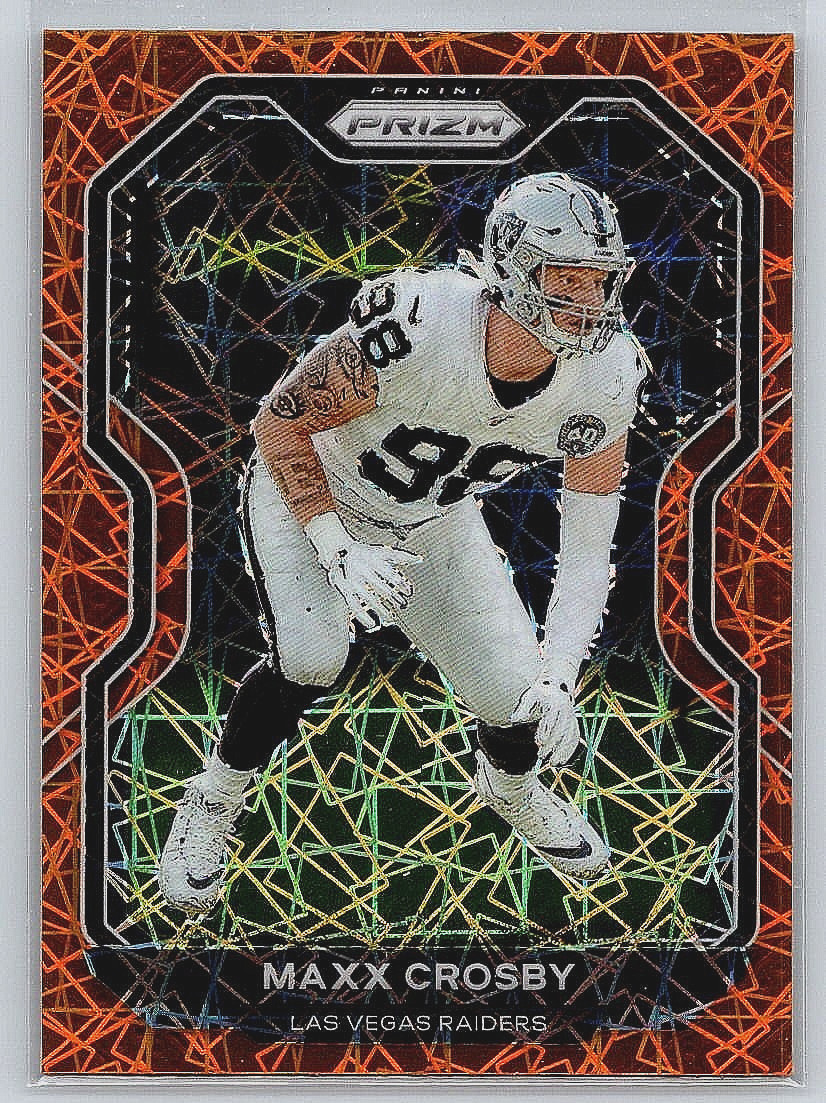 2020 Panini Prizm Maxx Crosby #136 Orange Lazer Prizm