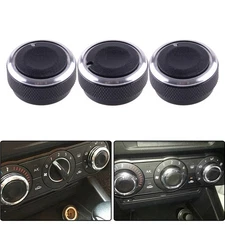 3pcs AC Heat Control Air Condition Switch Knob fit for Toyota Tacoma Vios 02-14