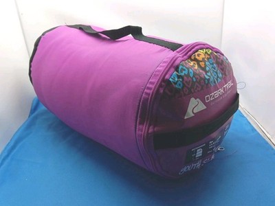 Ozark Trail Youth Sleeping Bag Colorful Cheetah Pattern 4.8 Ft Outdoor Camping