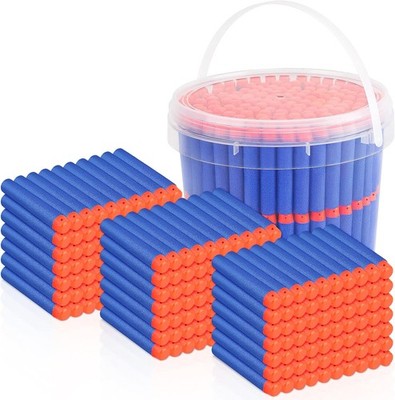 Refill Darts 300PCS for Nerf Guns N-Strike Elite Foam Bullets Storage