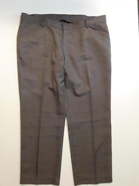 Men Farah Trousers Brown Polyester 42 / 3XL / 58