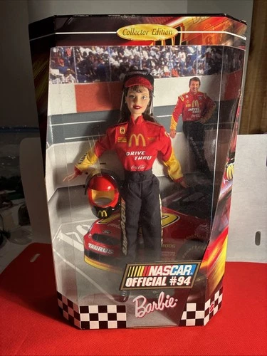 1999 Rare Barbie Doll NASCAR #94 McDonald's Bill Elliott Collector Edition NIB