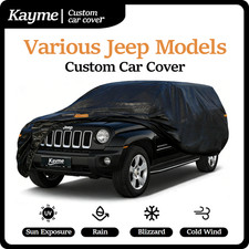 Jeep Custom Car Cover 7-layer Heavy Duty Black All-weather Waterproof Windpr