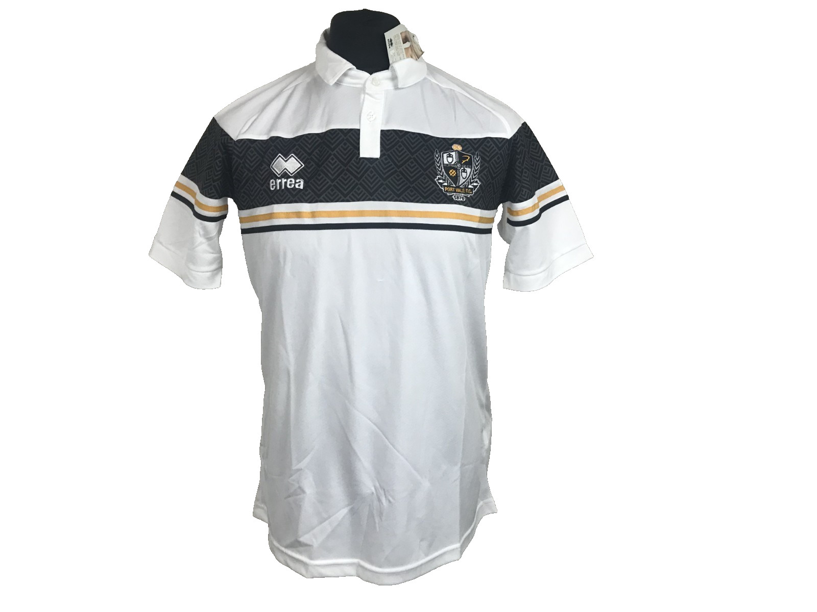 PORT VALE FC FOOTBALL SHIRT  L (40-42"") Polo Jersey soccer JERSEY Official